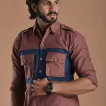 Rose Dust Hunt in Style Shirt | Premium Men's Sportswear | Classic Outdoor Design | Comfortable Cotton Fabric | Size 36-44